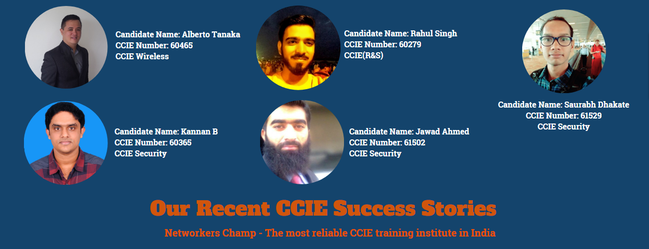CCIE Certified candidates