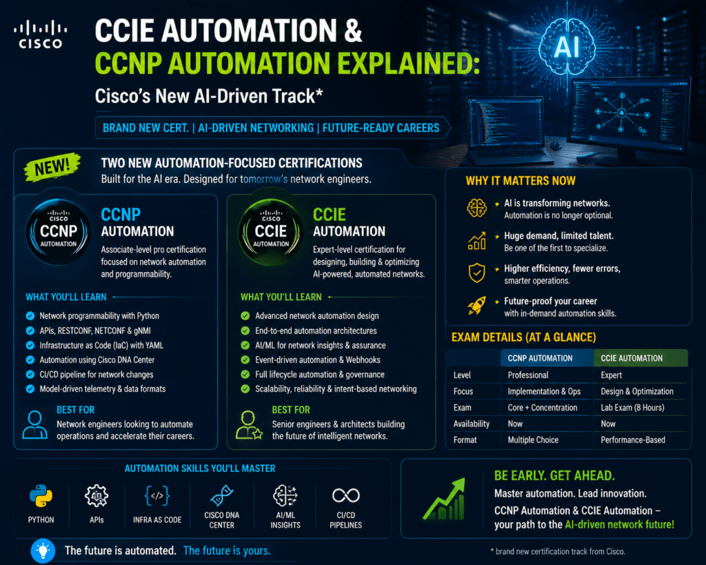 CCIE Automation and CCNP Automation